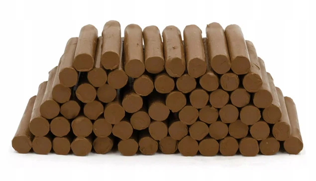 Plastelina LUZ 1kg BRĄZOWA Szkolna Mona_1