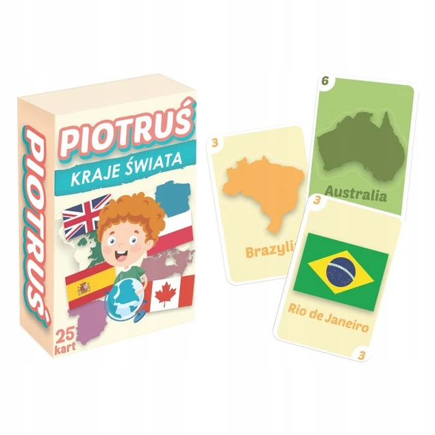 Piotruś KRAJE ŚWIATA Gra Karciana MINI 4+ Kangur_1
