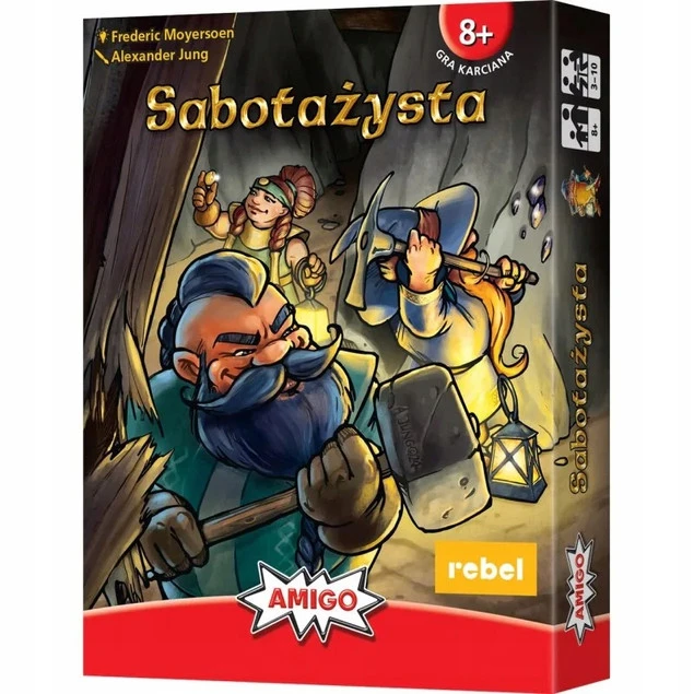 Gra Karciana SABOTAŻYSTA Emocjonująca Zabawa 8+ Rebel_7