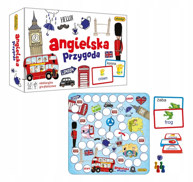 ANGIELSKA PRZYGODA Quiz Utrwalenie Słownictwa 5+ Adamigo_1