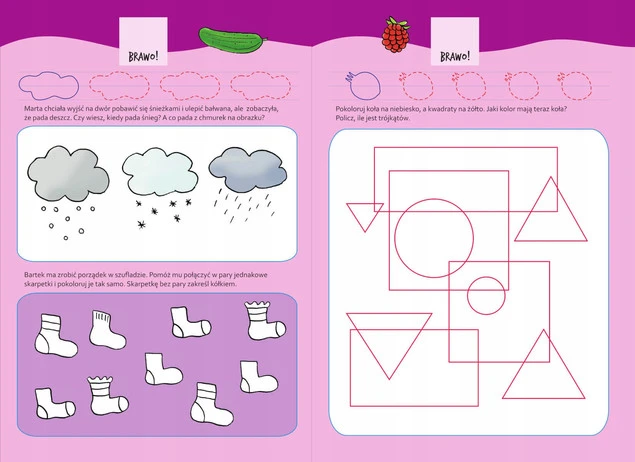 KSIĘGA ZAGADEK Łamigłówki Szlaczki Pisanie 3+ SBM_3