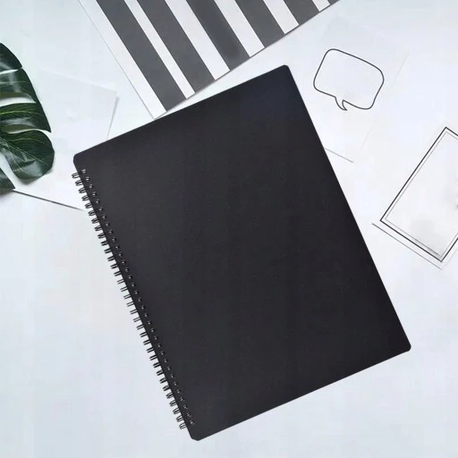 Skoroszyt PP A4 Miękki Wpinany 10szt CZARNY Biurfol_5