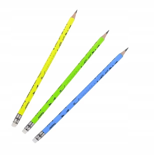 Ołówek HB z Gumką 3 Sztuki Trójkątny Blister Fiorello_2