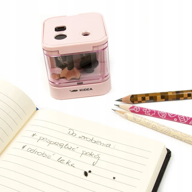 KIDEA Temperówka ELEKTRYCZNA Podwójna RÓŻOWA_3