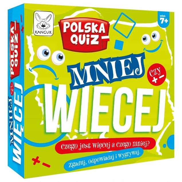 Polska Quiz Mniej Więcej Rodzinna Gra Edukacyjna W Pytania 7+ Kangur_2