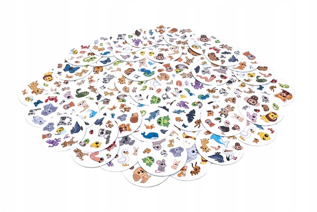 Dobble ZWIERZAKI Gra Karciana Pełna Dynamiki 4+ Rebel_4