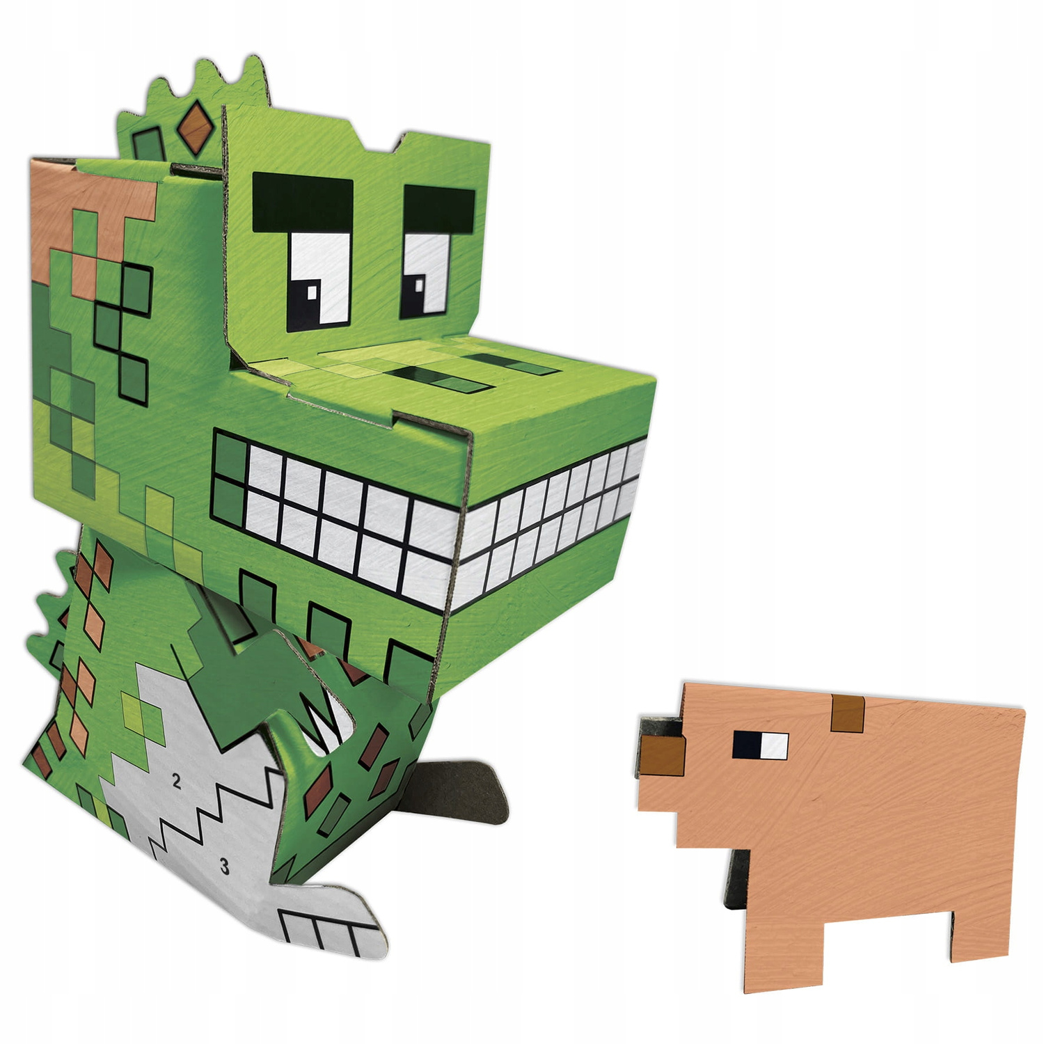 Figurka 3D Malowanie Po Numerach MINECRAFT Smok Świnka 3+ Kidea_2