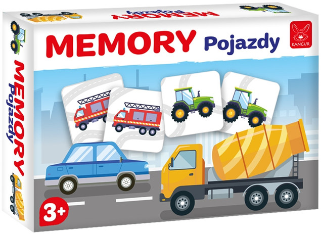 Memory Pojazdy Rodzinna Gra Pamięciowa Dla Dzieci 3+ Kangur_2