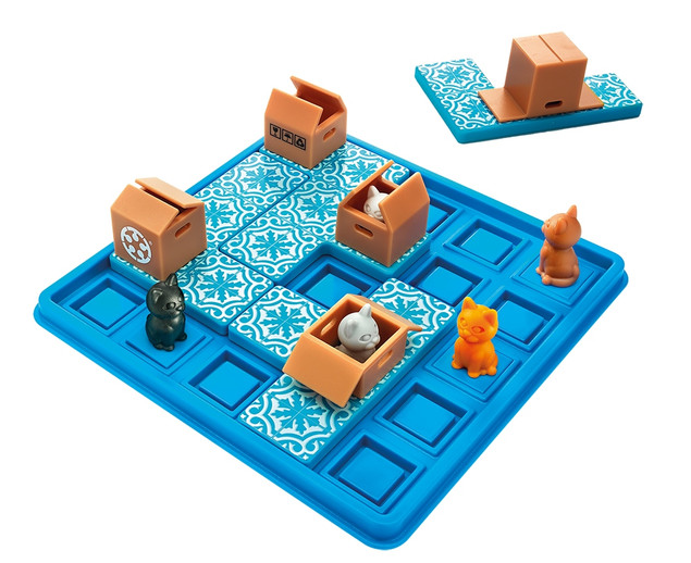 Kotełki Gra Logiczna Koty W Pudełkach Układanka Łamigłówka 7+ Smart Games_4