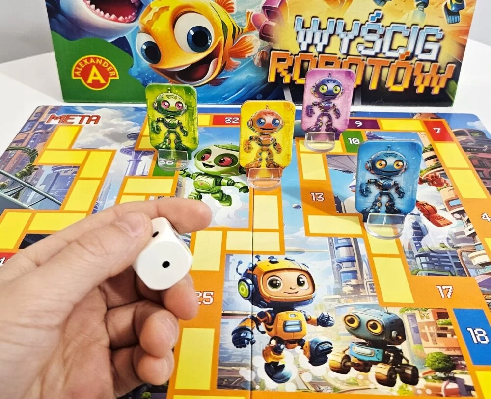 Gra Planszowa SZYBKA RYBKA / WYŚCIG ROBOTÓW Dla Najmłodszych 4+ Alexander_6