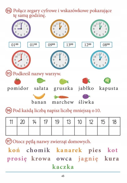 Pierwszoteścik Testy Kompetencji Klasa 1 Zadania Utrwalanie Bookolika_5