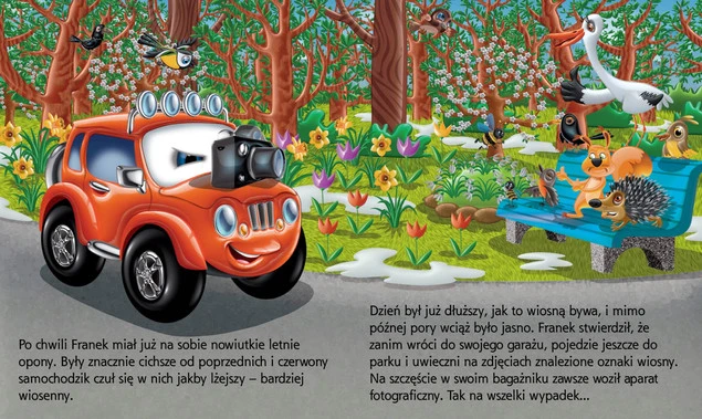 Samochodzik Franek WIOSNA Elżbieta Wójcik 3+ SBM_4