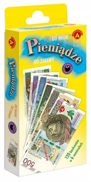 Pieniądze ALEX Do Zabawy i Nauki Liczenia Sztuczne Banknoty 3+ Alexander_1