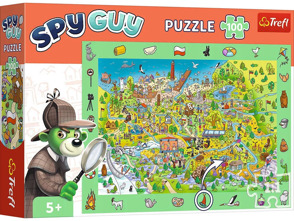 Puzzle Obserwacyjne 100 Układanka SPY GUY Detektyw Szukanie 4+ Trefl_4