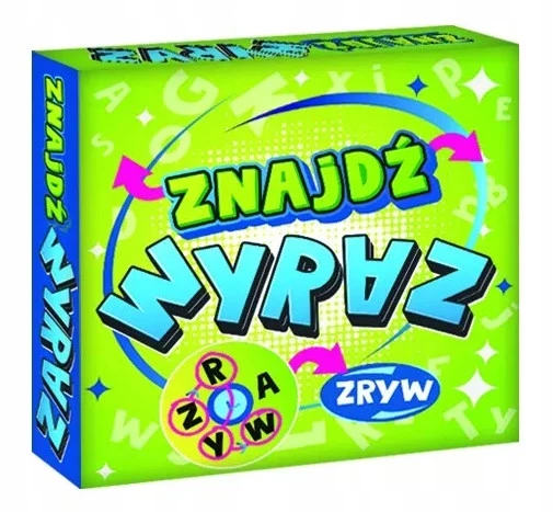 ZNAJDŹ WYRAZ Gra Słowna Spostrzegawczość i Umiejętności Językowe 5+ Kangur_2