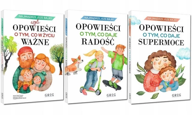 PAKIET Opowieści o Tym Co w Życiu Ważne + Radość + Supermoce Greg_1