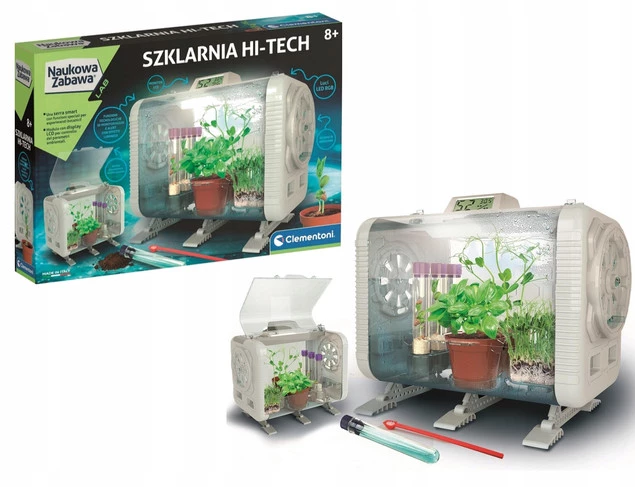 NAUKOWA ZABAWA Eko Nowoczesna Szklarnia Hi-Tech Dla Dzieci 8+ Clementoni_1