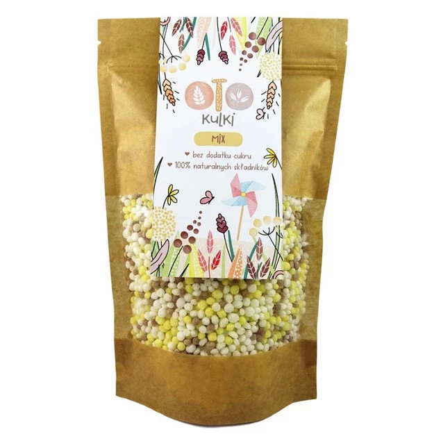 OTO Płatki Śniadaniowe KULKI KUKURYZDZIANE Bez Cukru MIX 150g Otolandia_1
