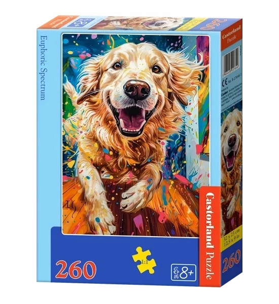 Puzzle 260 Układanka Pies LABRADOR Piesek Wesoły Kolory 8+ Castorland_2