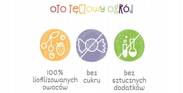 OtoLandia Owoce Liofilizowane SMAKI TĘCZY 13 Owoców 10 Saszetek Dla Dzieci_2