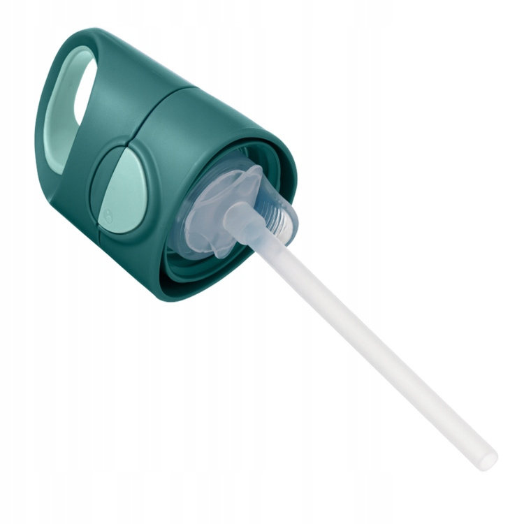 b.box Tritanowa Butelka Kubek Bidon + Słomka 450ml Emerald Forest_6