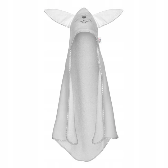 Okrycie Kąpielowe Z Kapturkiem Ręcznik 80x80 Bawełna KRÓLIK Bocioland_2