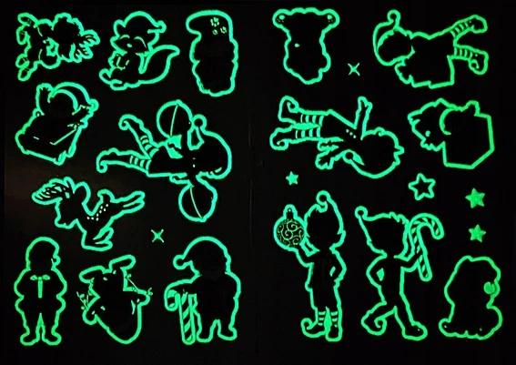 Kolorowanka Z Tatuażami MIKOŁAJ Świecące W Ciemności 3+ Skrzat_5