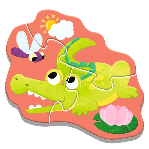 PUZZLE BABY BOBASKOWE ZWIERZĄTKA pierwsze puzzle dla malucha +2 lata_3