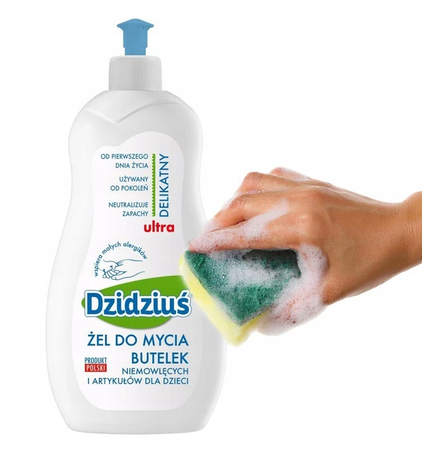 DZIDZIUŚ Żel Płyn Do Mycia Butelek Smoczków 500 ml_1