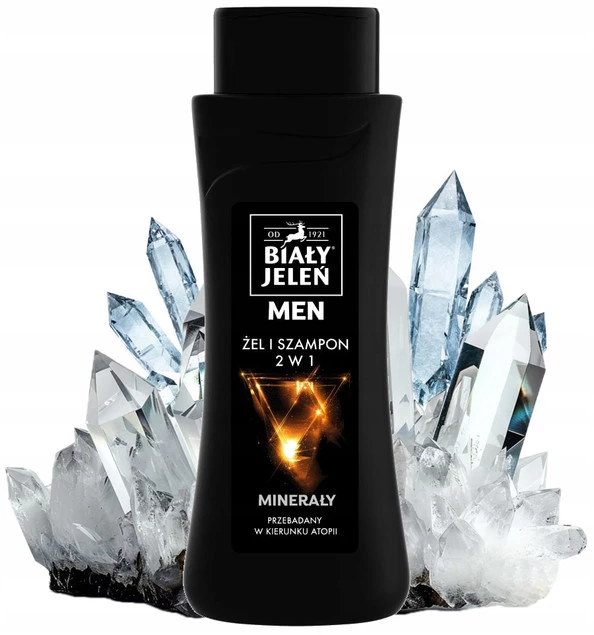 Żel i Szampon BIAŁY JELEŃ 2w1 Z Minerałami MEN 300 ml Kompleks Minerałów_1