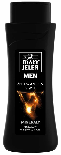 Żel i Szampon BIAŁY JELEŃ 2w1 Z Minerałami MEN 300 ml Kompleks Minerałów_2