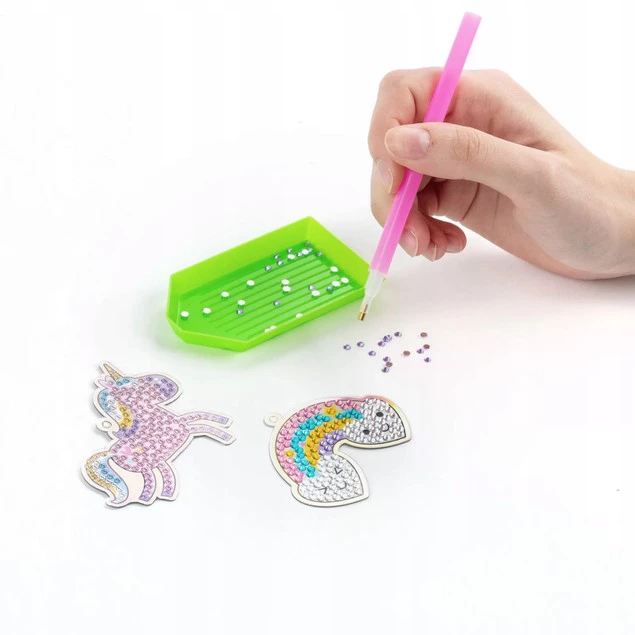 Zestaw Kreatywny DIAMENTOWE Zawieszki MAGIC 5+ Kidea DZRMKA_2