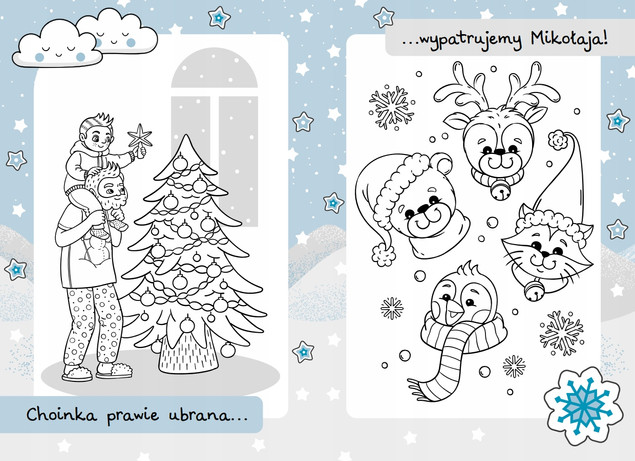 Malowanki Z Mikołajem ŚNIEŻYNKA 3+ Skrzat_3
