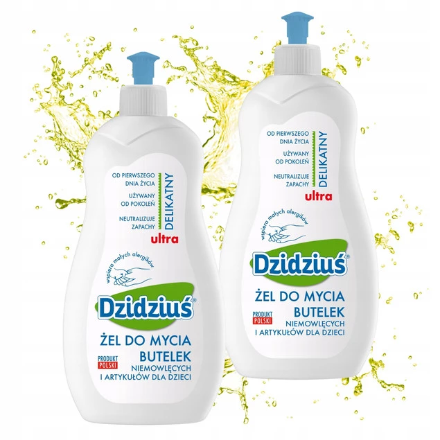 2x DZIDZIUŚ Żel Płyn Do Mycia Butelek Smoczków 500 ml_1