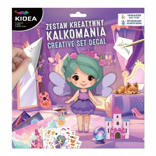 Naklejki Transferowe ZESTAW KREATYWNY KALKOMANIA 3 Arkusze 83 El. 3+ Kidea_5