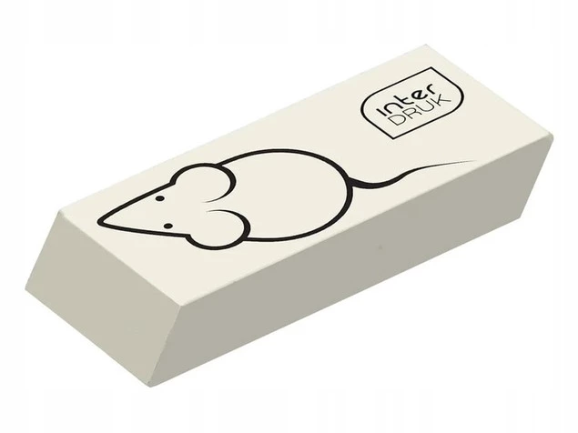 3x Gumka Do Ścierania Mazania Szkolna Biurowa Biała Interdruk_2