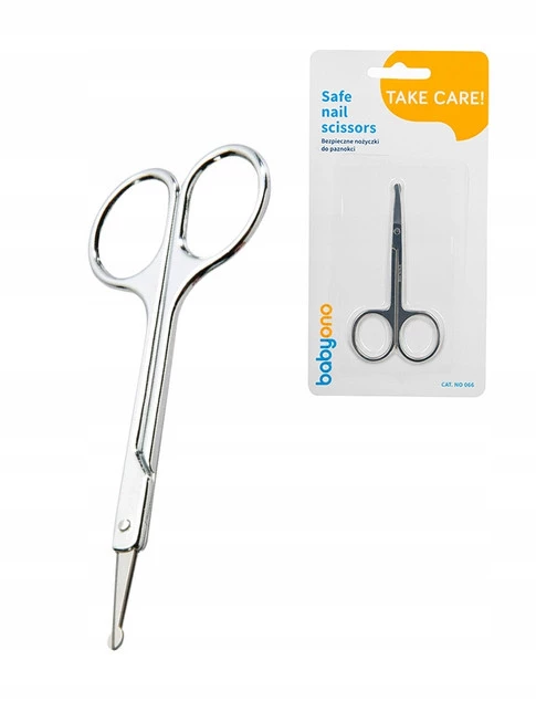 BABYONO Bezpieczne Nożyczki Do Paznokci Dla Noworodka Dziecka 066_1