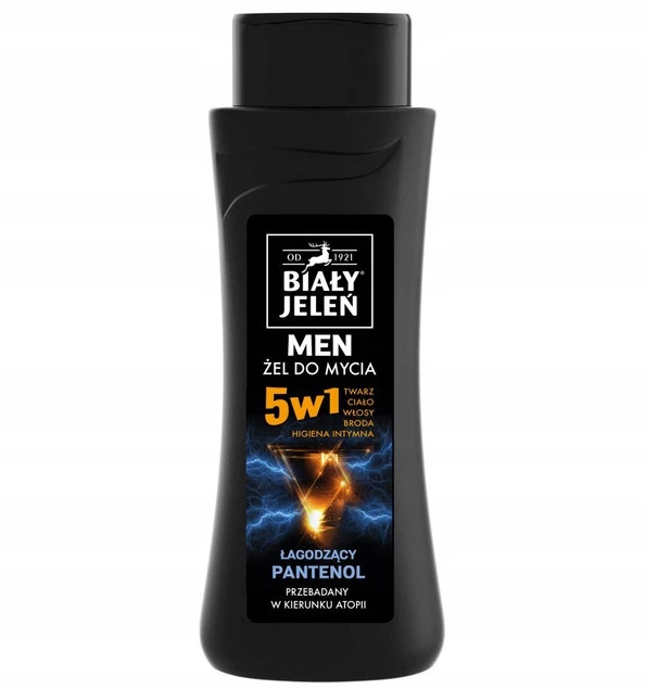 BIAŁY JELEŃ Żel Do Mycia DLA MĘŻCZYZN Pod Prysznic Łagodzący Pantenol 300ml_3