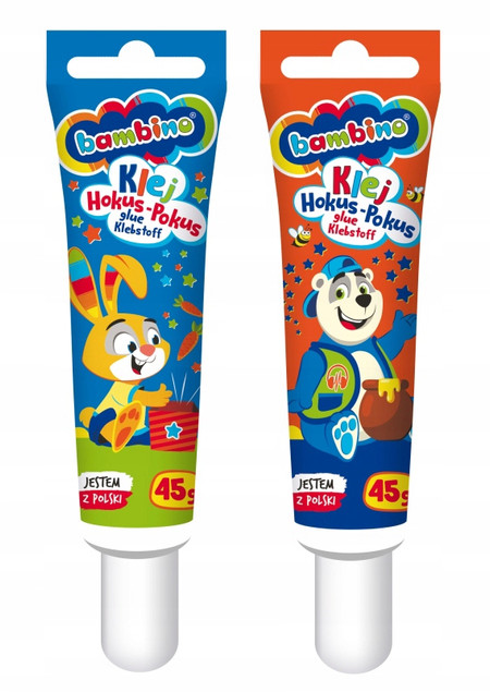 2x Klej Biały Hokus Pokus w Tubie 45g Bambino_1