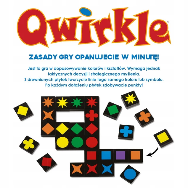 QWIRKLE Gra Planszowa Dopasuj Kolory i Kształty 6+ Nasza Księgarnia_2