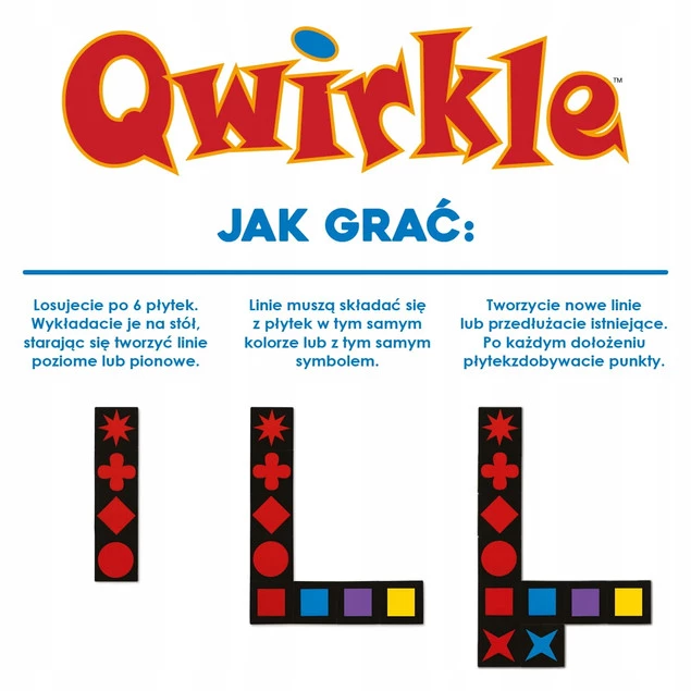 QWIRKLE Gra Planszowa Dopasuj Kolory i Kształty 6+ Nasza Księgarnia_3