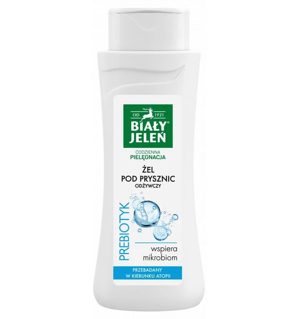 BIAŁY JELEŃ Żel Pod Prysznic PREBIOTYK Oczyszcza Pielęgnuje 300ml_3