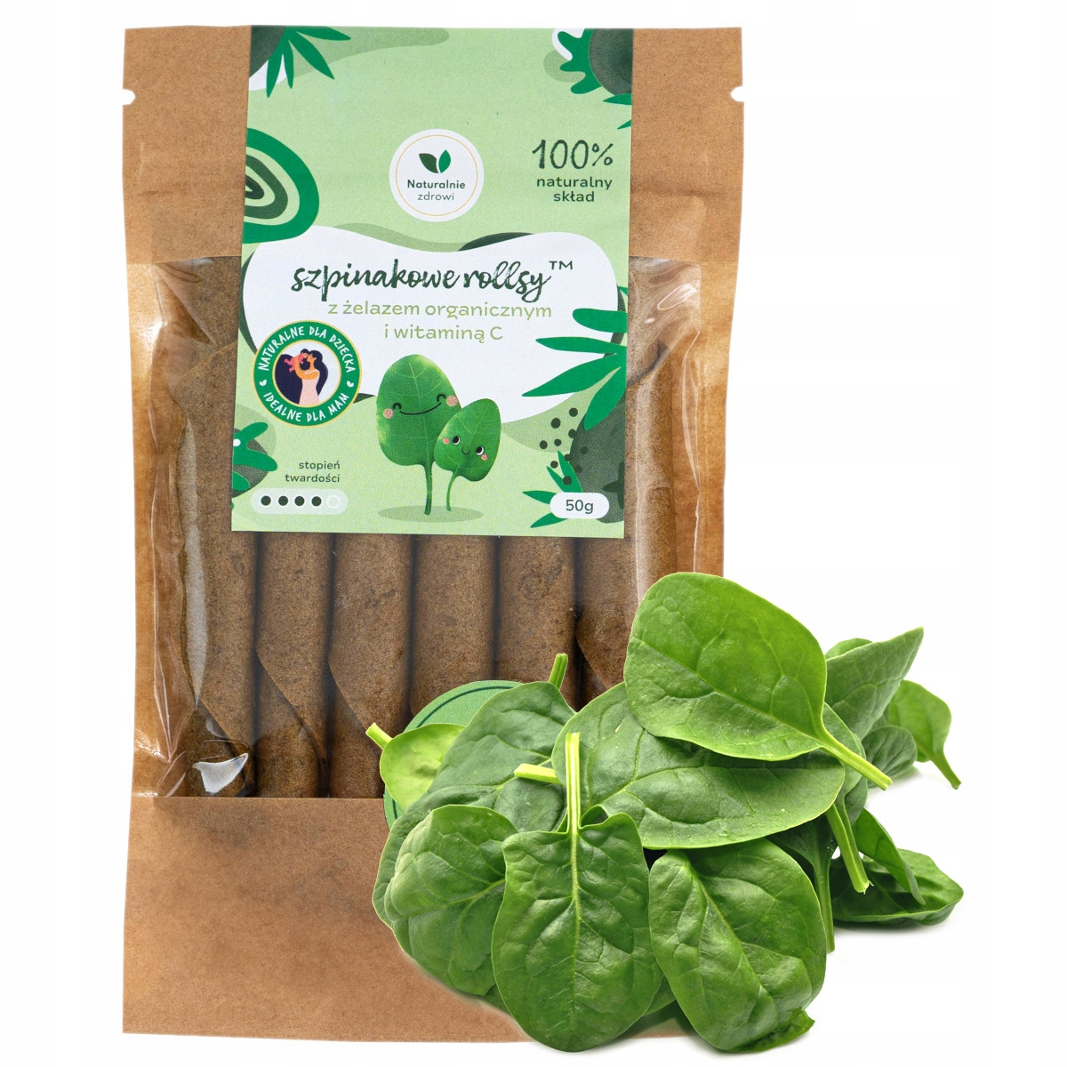 3x Zestaw ROLLSY Witaminowe SZPINAK MARCHEW DYNIA Naturalnie Zdrowi (3x50g)_2