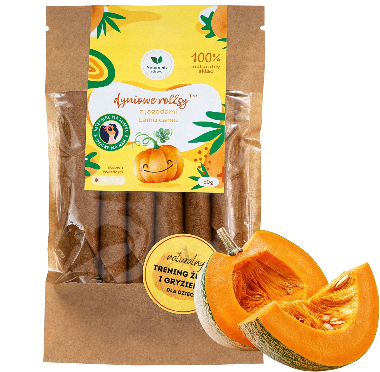 3x Zestaw ROLLSY Witaminowe SZPINAK MARCHEW DYNIA Naturalnie Zdrowi (3x50g)_4