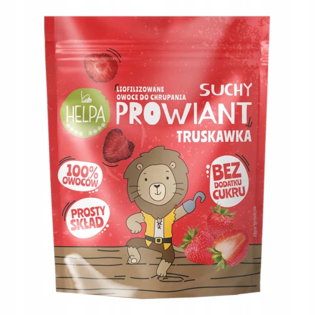 HELPA Liofilizowane Owoce TRUSKAWKA BORÓWKA BANAN Kawałki Bez Cukru (3x9g)_2