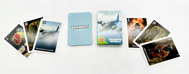 Karty Do Gry BRAINROT Bombardiro Crocodillo Gra Karciana 4+ Alexander 3152_2