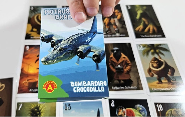 Karty Do Gry BRAINROT Bombardiro Crocodillo Gra Karciana 4+ Alexander 3152_5