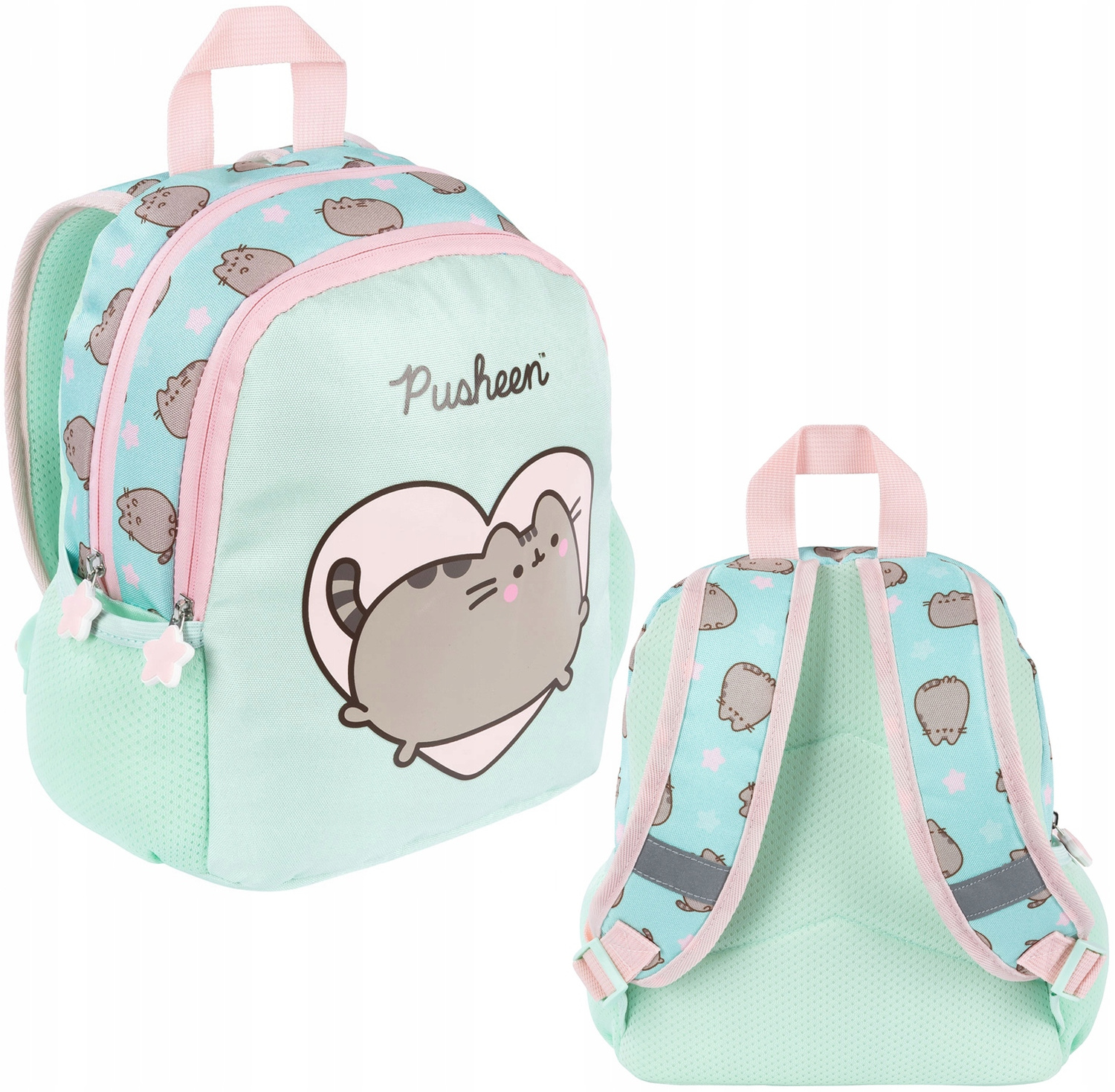 Plecak Wycieczkowy Mały PUSHEEN Miętowy D4 Dla Dziewczynki St.Majewski_1