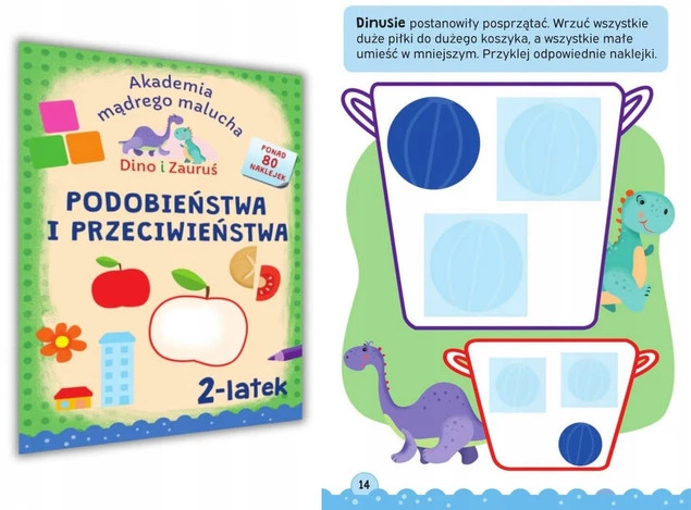 Akademia Mądrego Malucha 2-LATEK Podobieństwa i Przeciwieństwa 80 NAKLEJEK_2