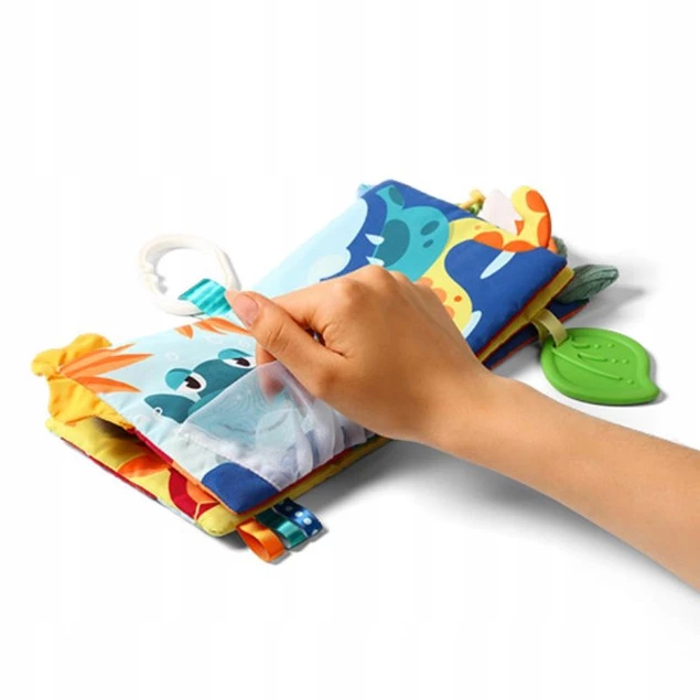 BABYONO Książeczka Sensoryczna LAS Miękka Zawieszka Lusterko 0+ 1513-BO_5